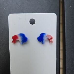 Patriotic Buffalo Earrings